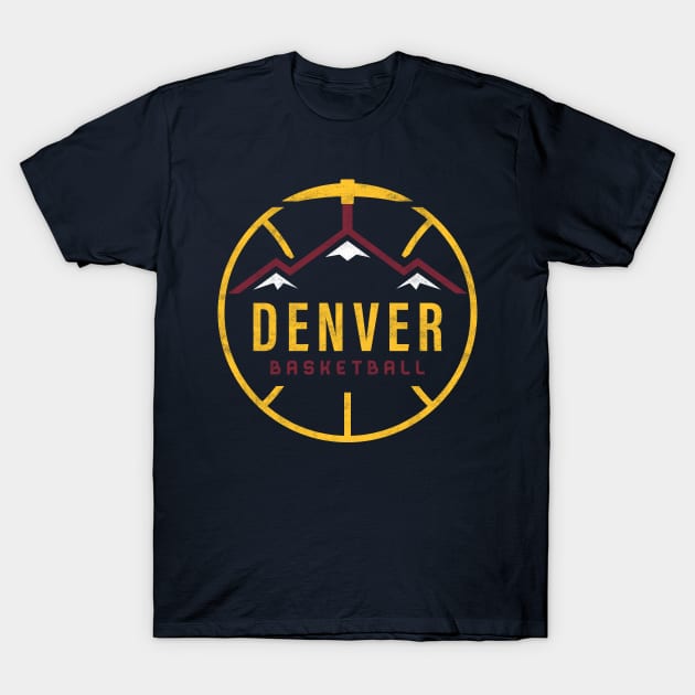 Denver Basketball Title Run, Mile High Nugget T-Shirt by BooTeeQue